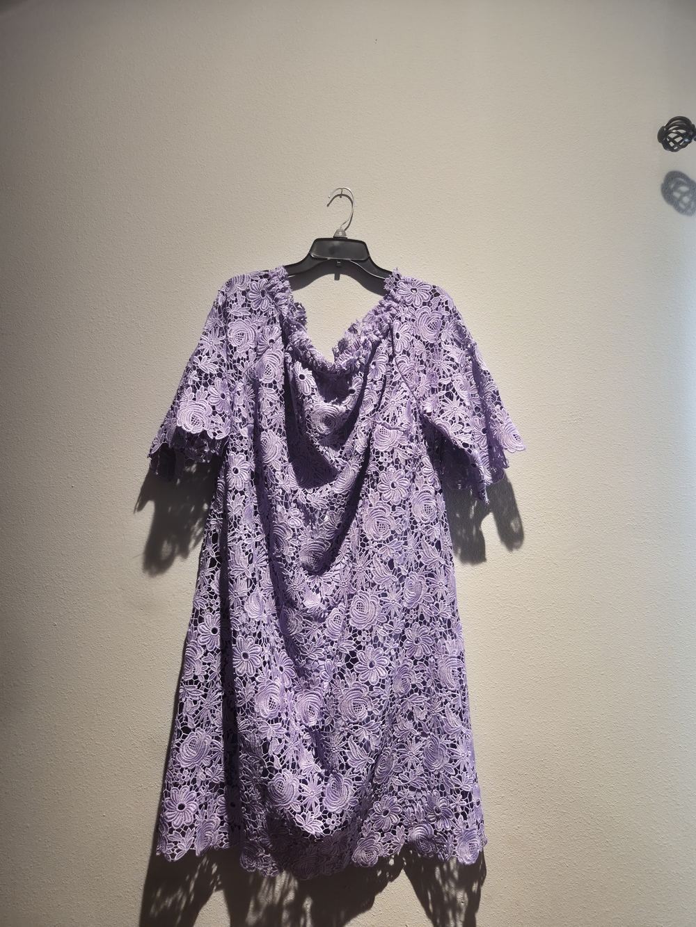 Roaman's Lilac Crochet Lace Dress for Girls